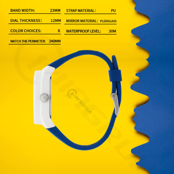 Blue Watch Stainless Steel Bottom Cover Watch - Image 5