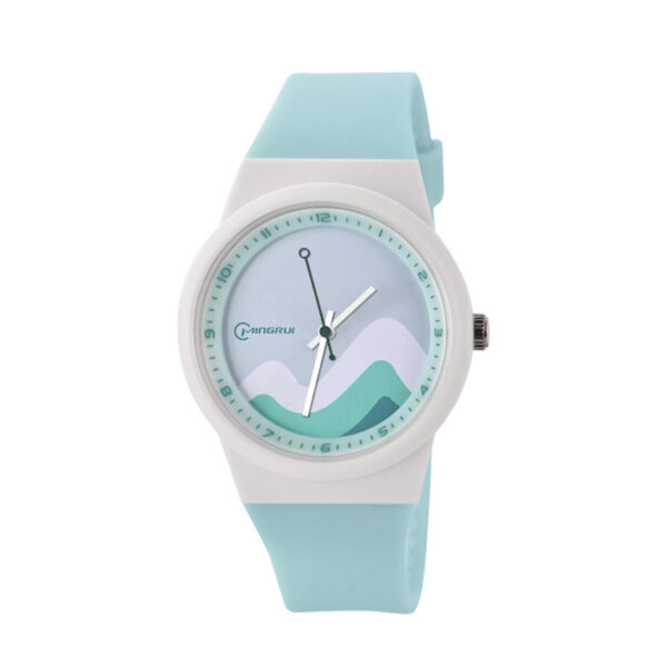 Skyblue Minimalist Sport Quartz Watch for Girls – Waterproof & Soft PU Strap | 2-Year Battery Life
