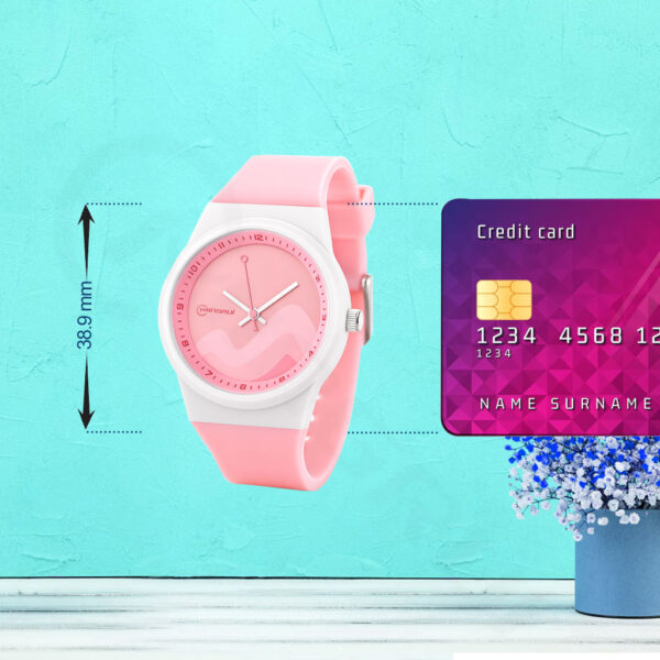 Pink Minimalist Sport Quartz Watch for Girls – Waterproof & Soft PU Strap | 2-Year Battery Life - Image 8