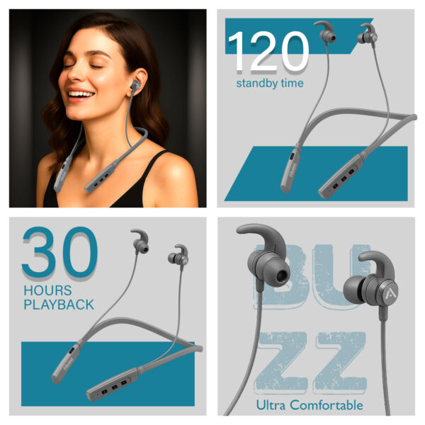 SoundFlex Wireless Neckband Earphones - Image 4