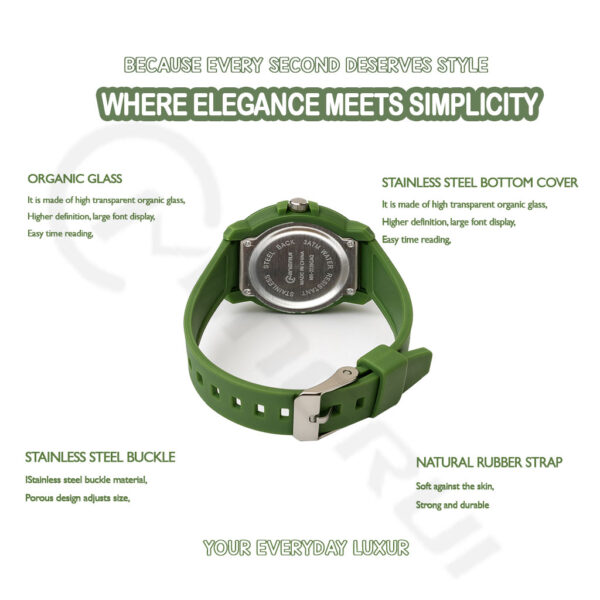 Dark Sport Watch for Women – Shock Resistant & Waterproof | 2-year battery life. - Image 6
