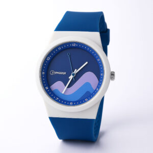 Blue Watch Stainless Steel Bottom Cover Watch