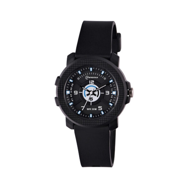 Black Sport Watch for Women – Shock Resistant & Waterproof | 2-year battery life.