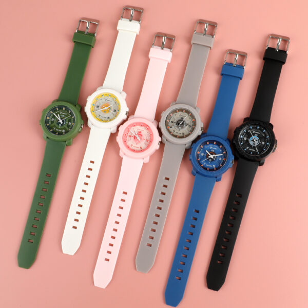 Black Sport Watch for Women – Shock Resistant & Waterproof | 2-year battery life. - Image 3