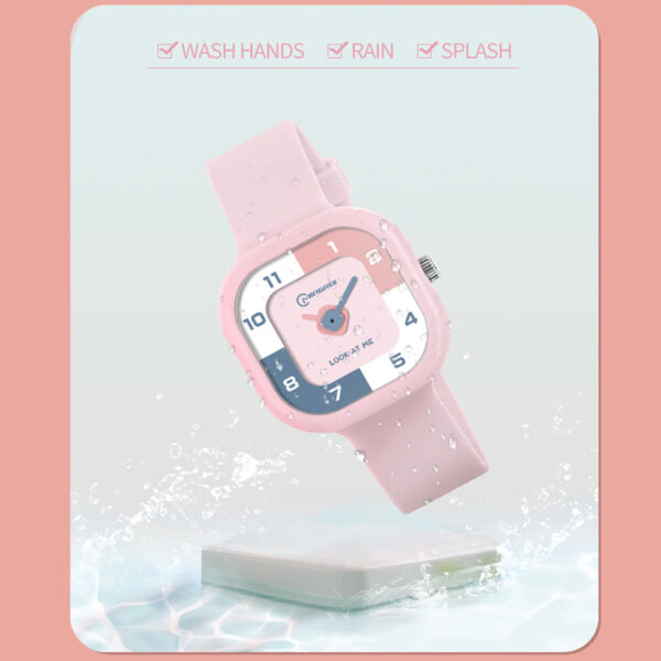 Black Cartoon Analog Watch for Kids – Waterproof with Alarm | Colorful Dial & Soft Strap - Image 8