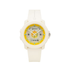 White Sport Watch for Women – Shock Resistant & Waterproof | 2-year battery life.