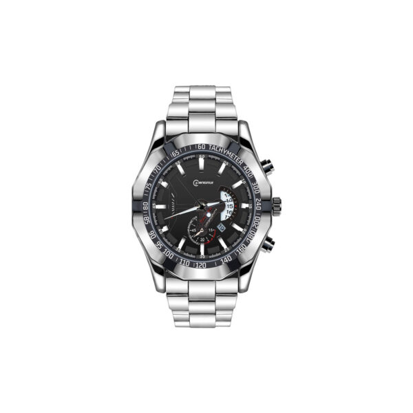 Mingrui Men's Luxury Sports Watch, Silver Stainless Steel Band, Blue Dial, Chronograph Tachymeter, Analog Display Date Display for Man's - Image 13