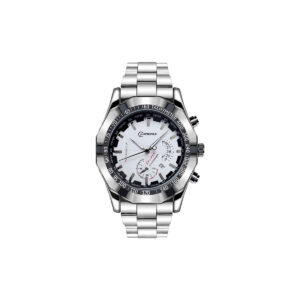 Mingrui Men's Luxury Sports Watch, Silver Stainless Steel Band, Blue Dial, Chronograph Tachymeter, Analog Display Date Display for Man's